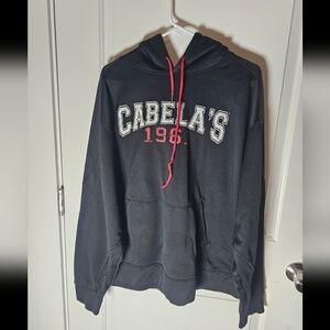 Cabela’s 1961 Logo Hoodie 2XL | Gray Pullover Sweatshirt Hoodie